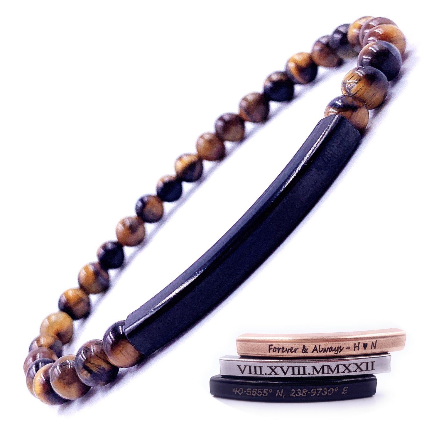 6mm Tiger Eye Beaded Bracelet