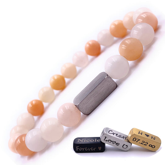 Pink Aventurine 8mm Beaded Bracelet