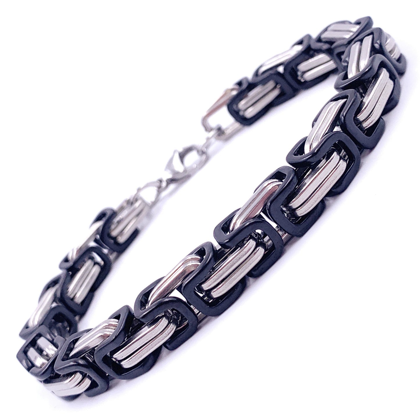 Chunky Cube Stainless Steel Bracelet