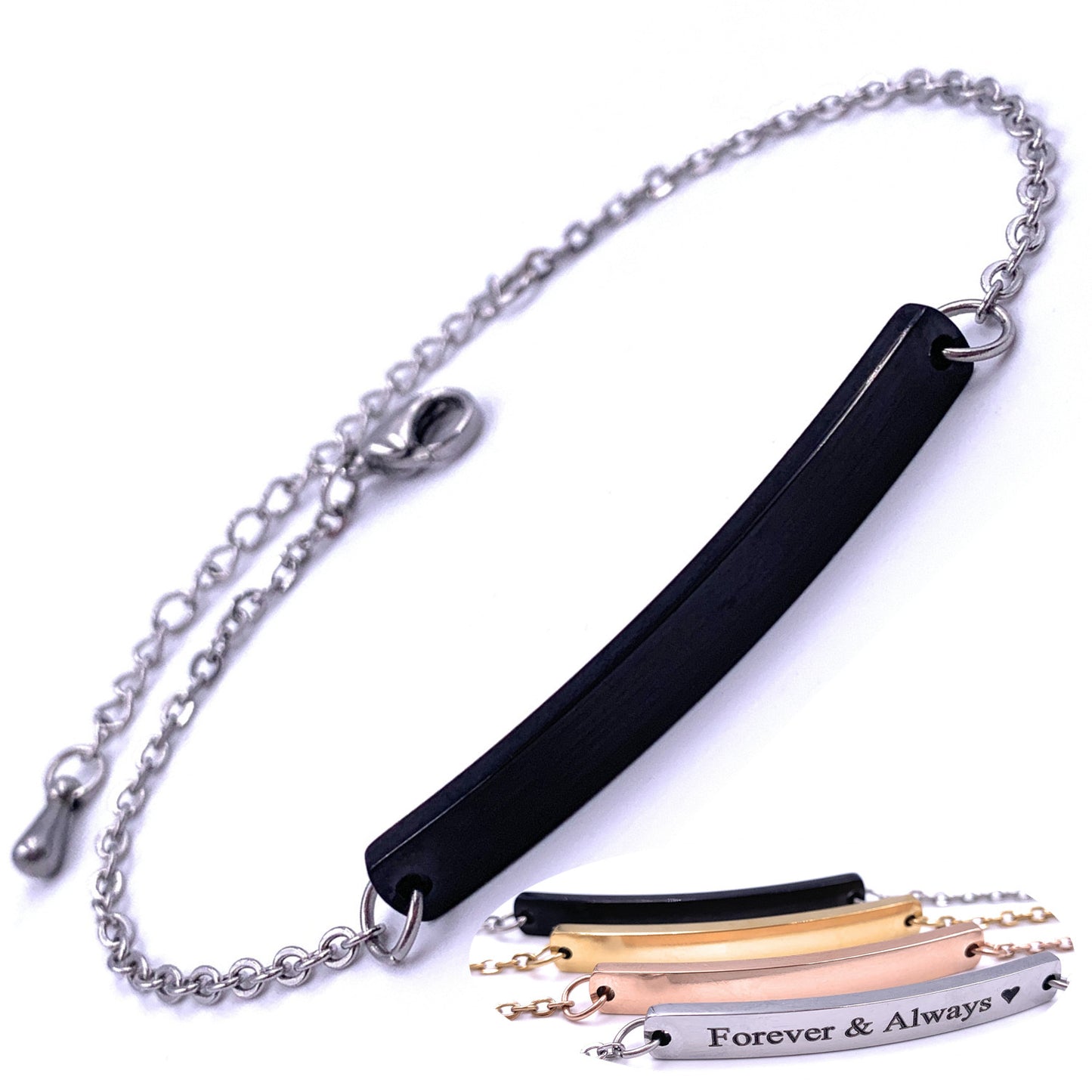 Personalized Stainless Steel Chain Bracelet