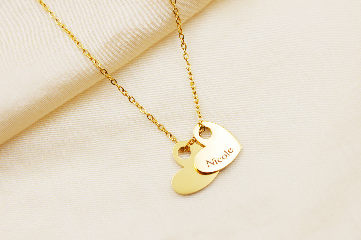 Personalized Stainless Steel Heart Necklace