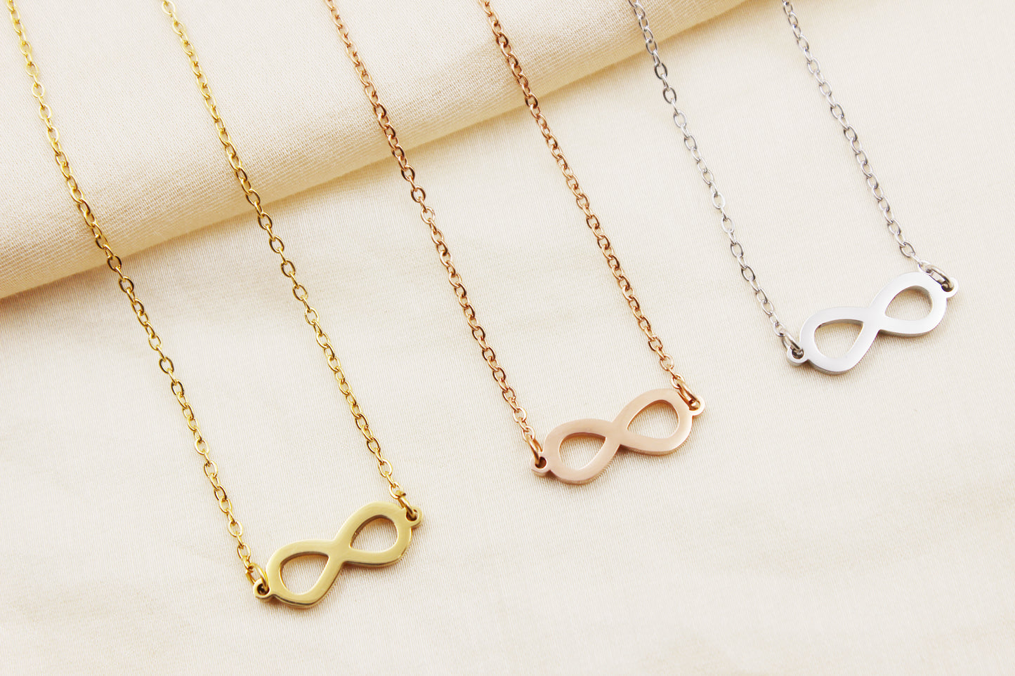 Stainless Steel Infinity Necklace