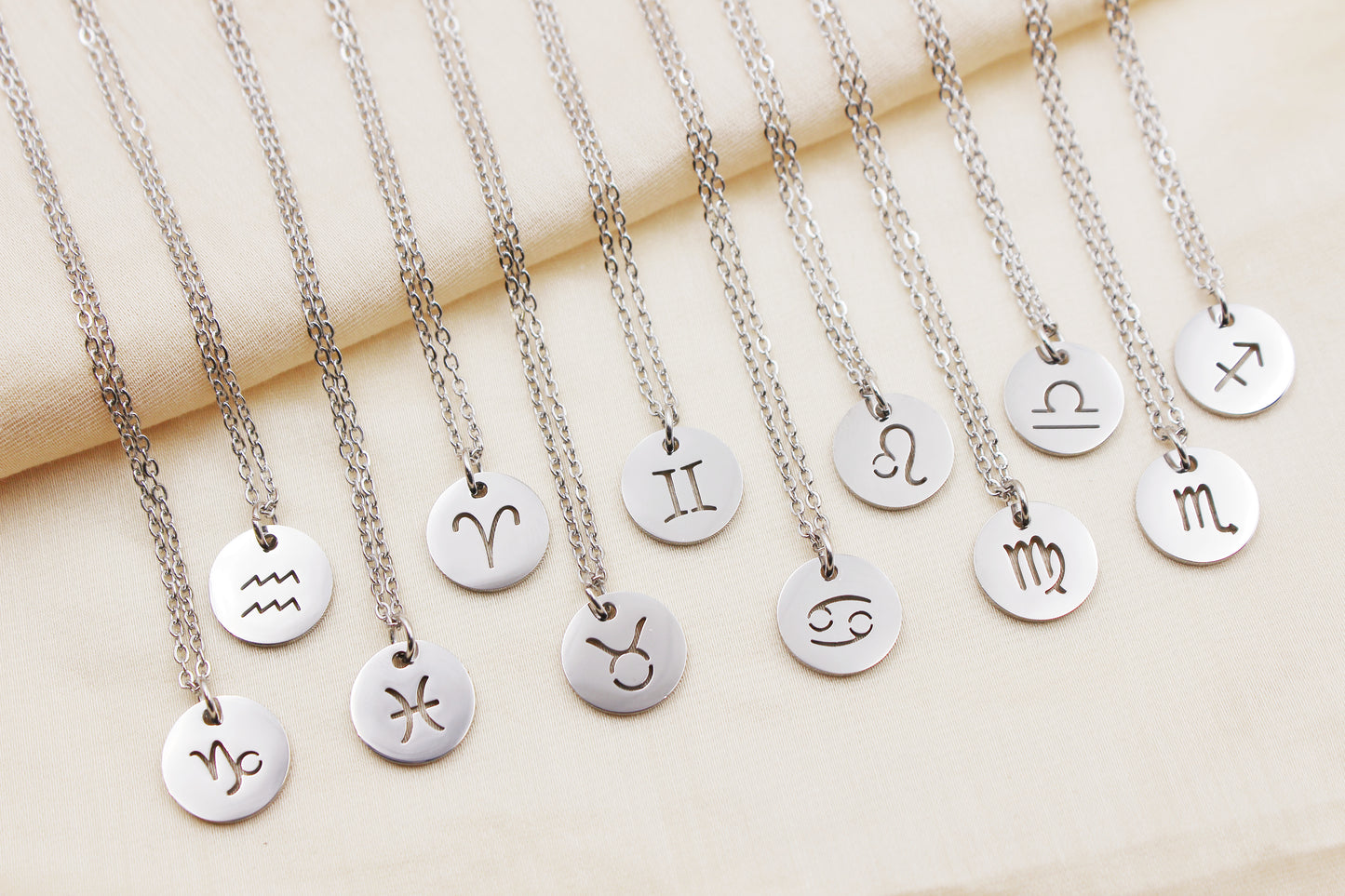 Stainless Steel Zodiac Signs Necklace