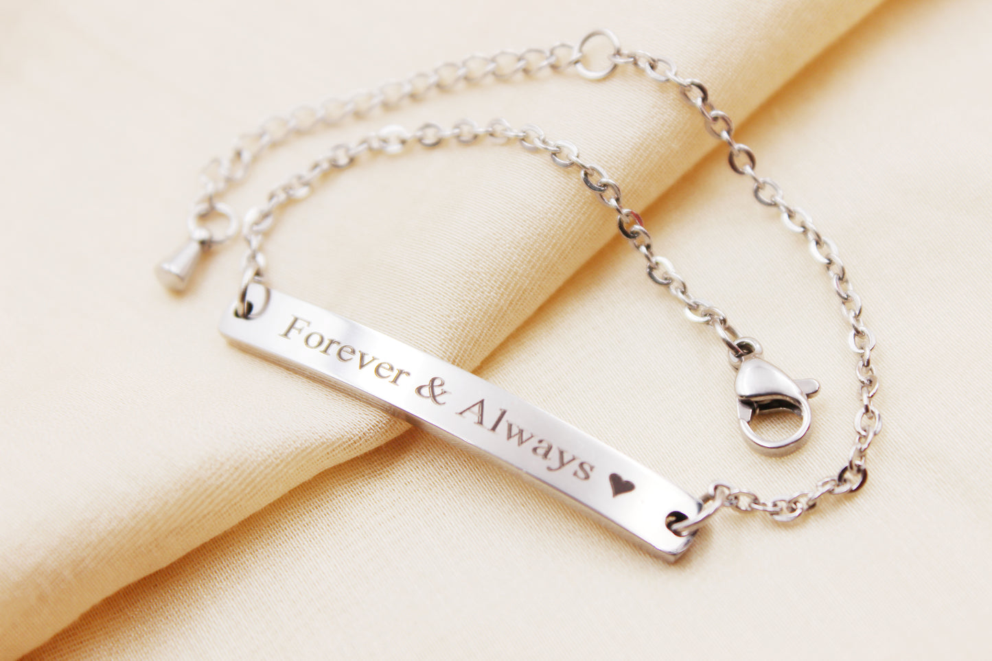 Personalized Stainless Steel Chain Bracelet