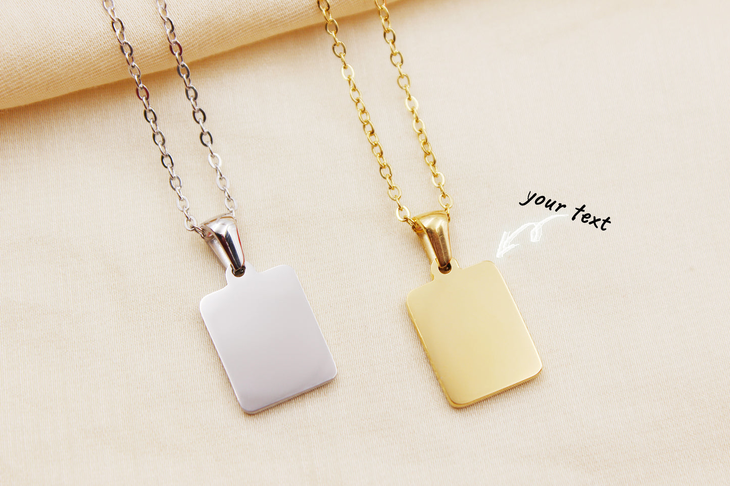 Personalized Stainless Steel Shell Initial Necklace