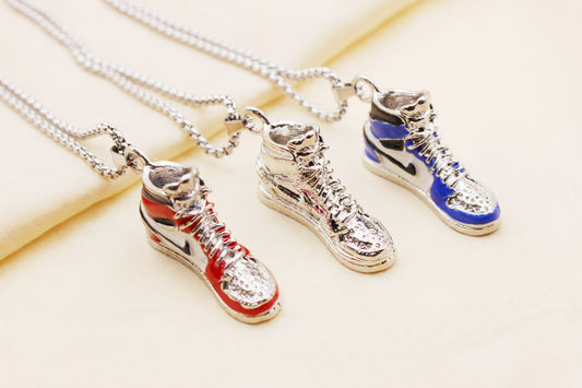 Stainless Steel Shoe Pendant Necklace