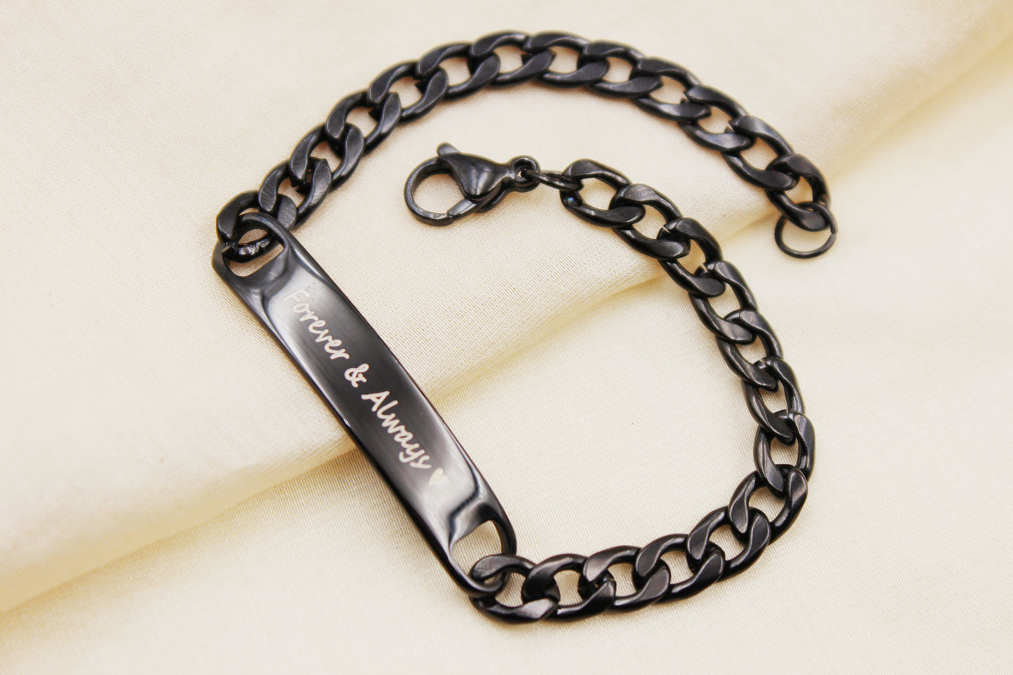 Personalized Stainless Steel Chain Bracelet