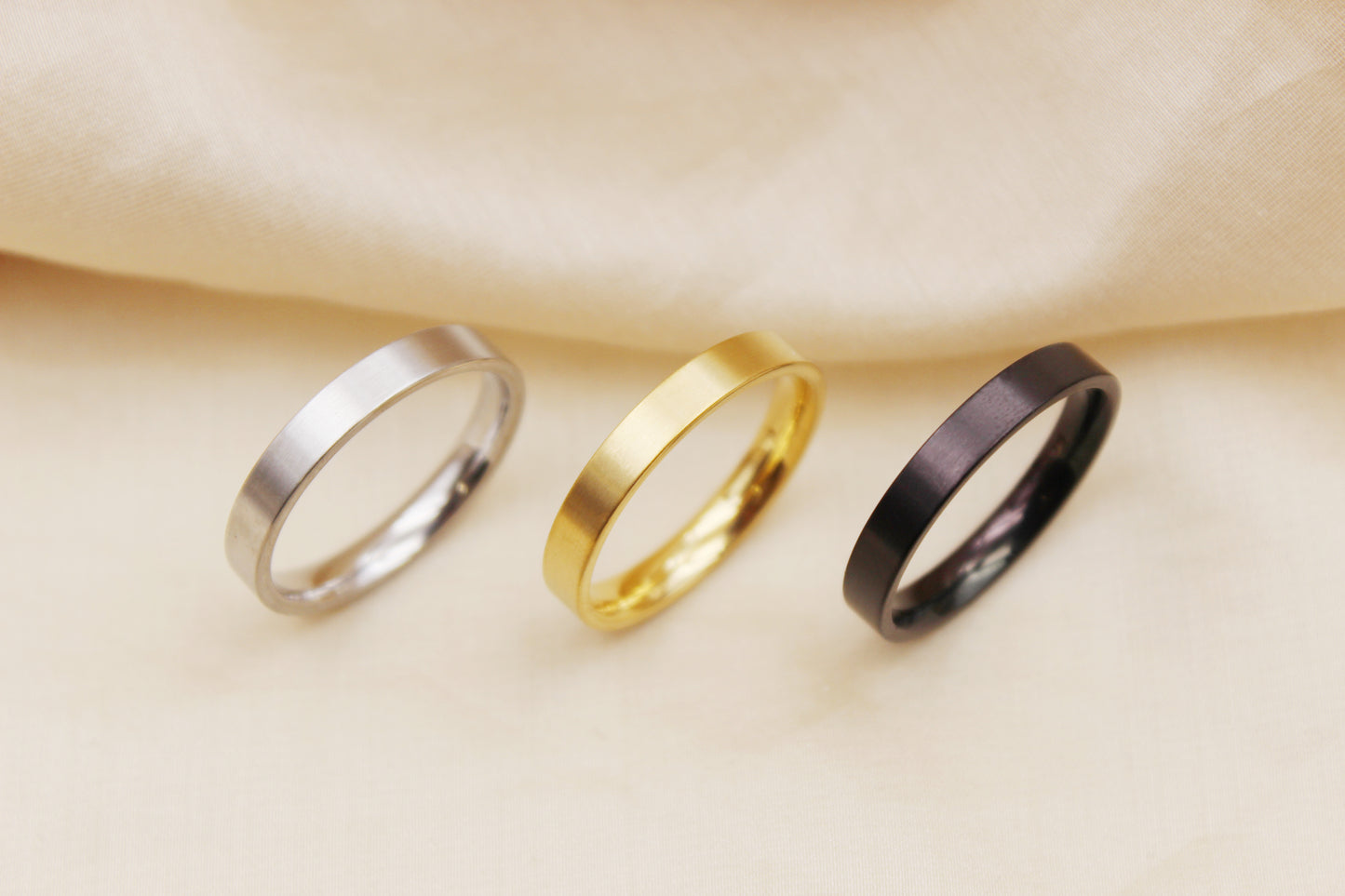 4mm Matte Stainless Steel Ring