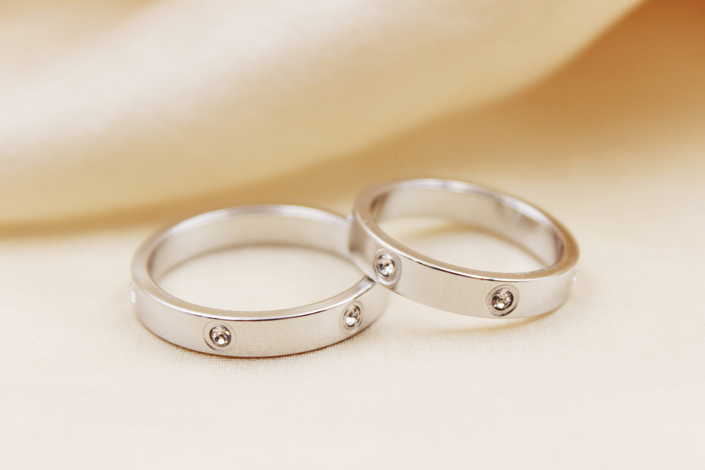 4mm Silver Stainless Steel Ring