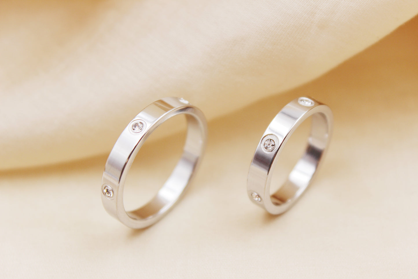 4mm Silver Stainless Steel Ring