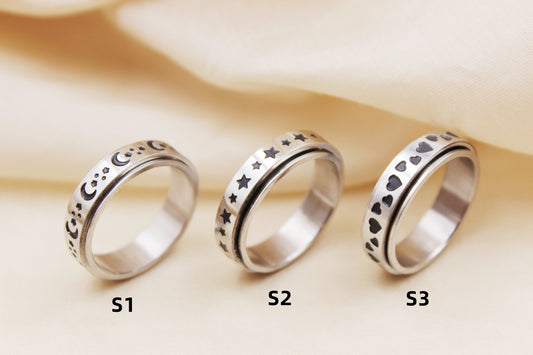 6mm Stainless Steel Spinner Ring