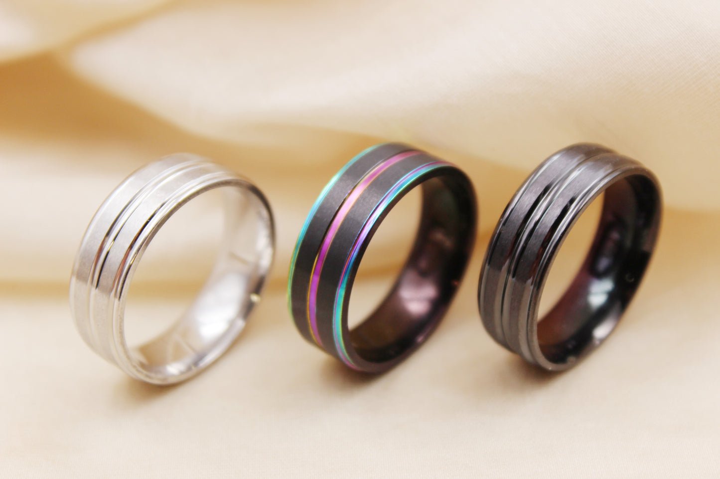 8mm Matte Stainless Steel Ring