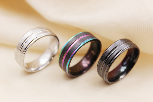 8mm Matte Stainless Steel Ring