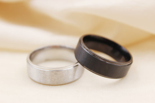 8mm Matte Stainless Steel Ring