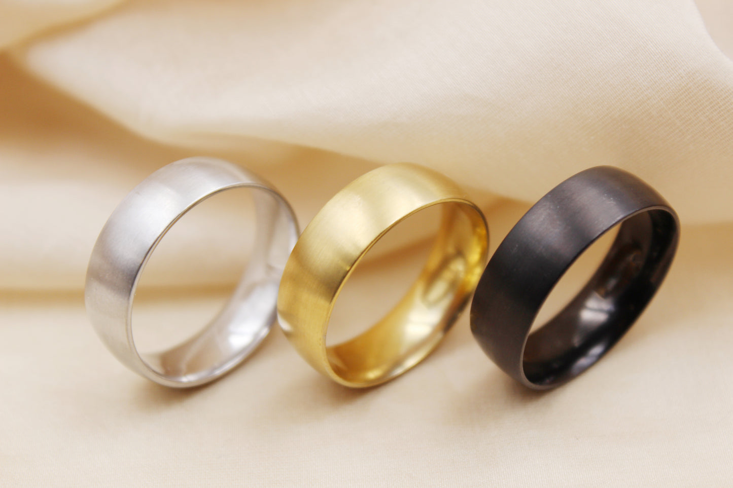 8mm Matte Stainless Steel Ring