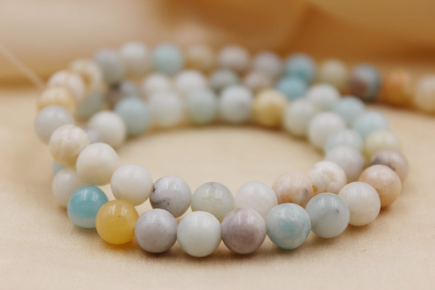 6mm Amazonite Beaded Bracelet