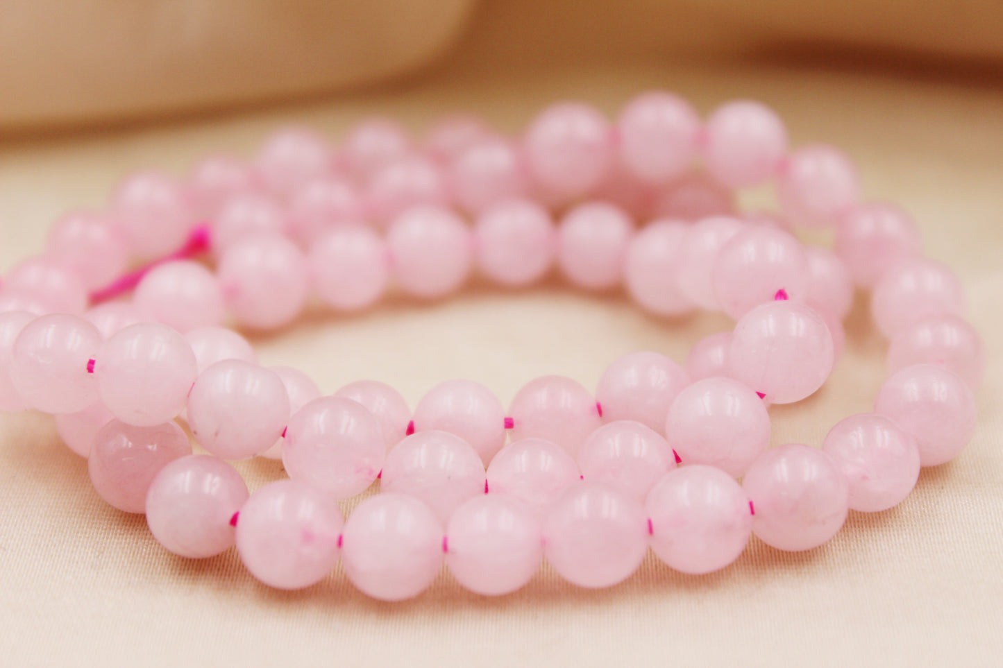 Rose Quartz Beaded Bracelet