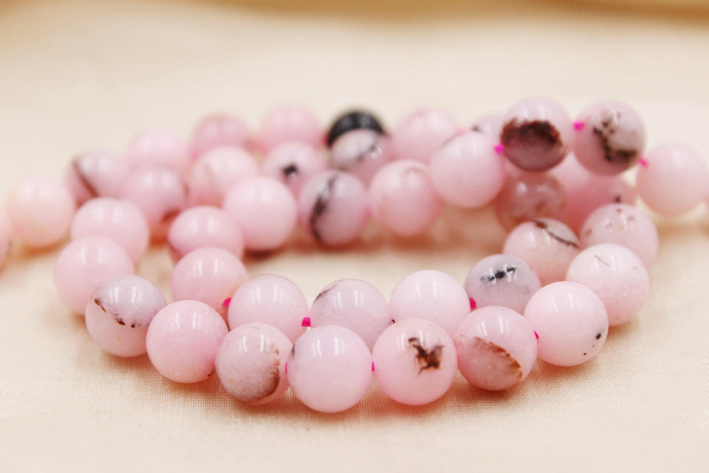 Cherry Blossom 8mm Beaded Bracelet