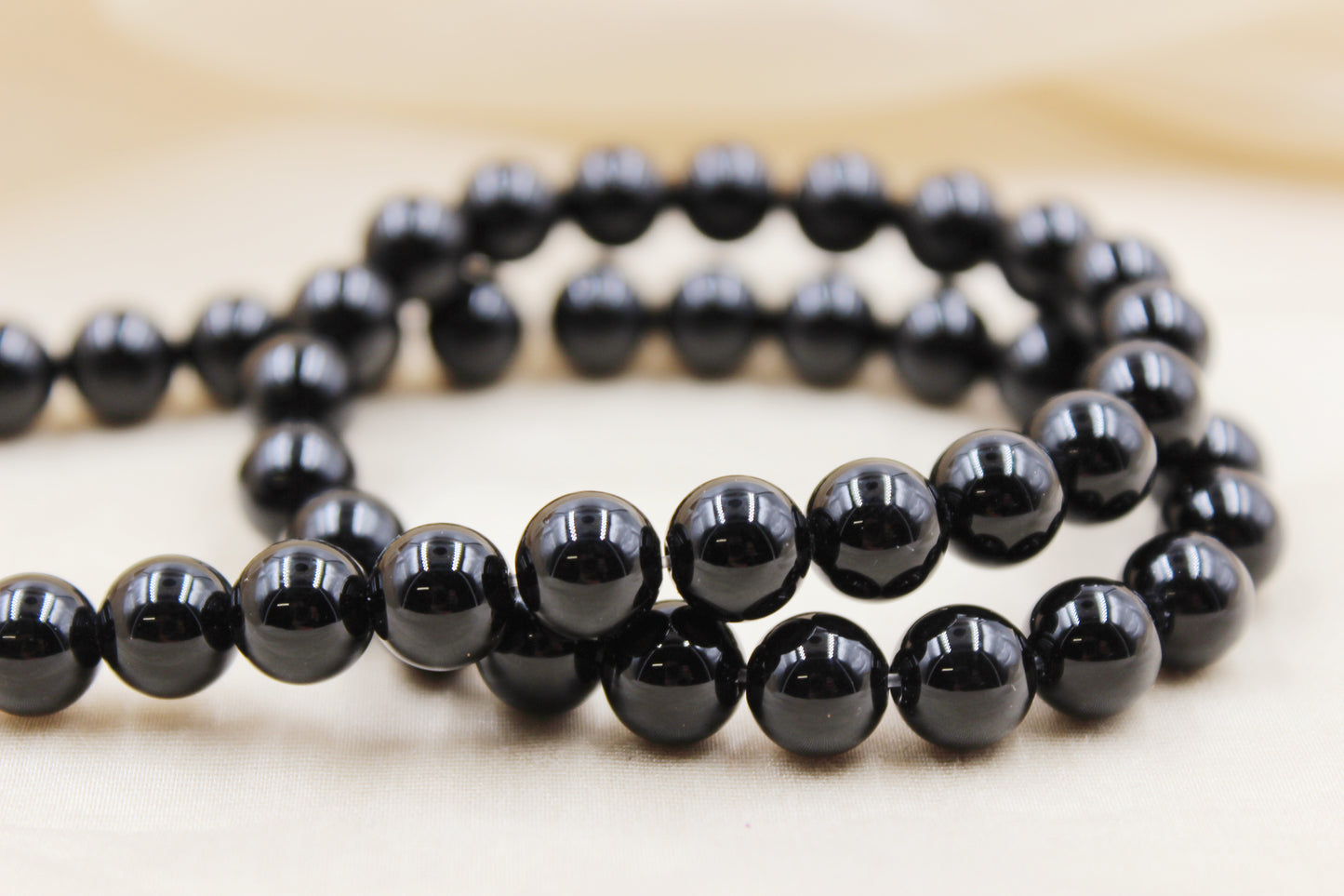 Black Onyx Beaded Bracelet