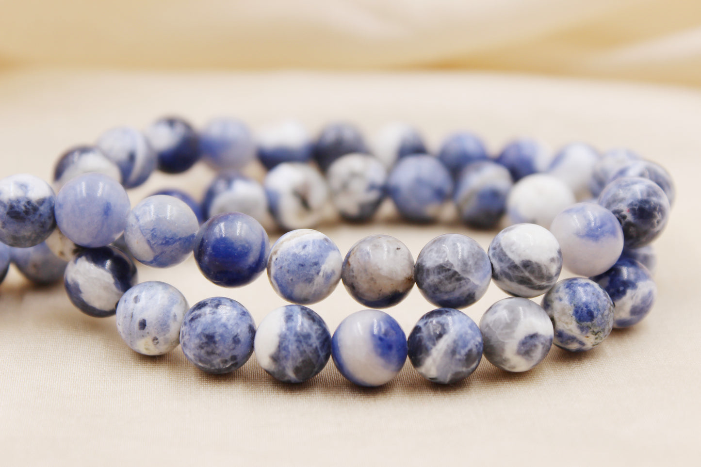 Sodalite 8mm Beaded Bracelet