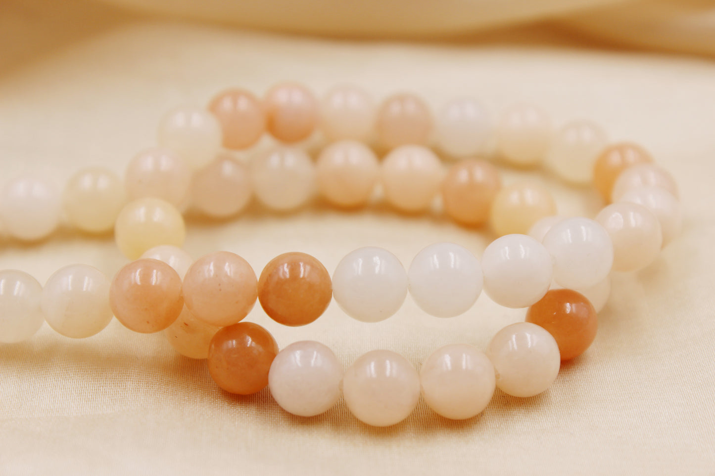 Pink Aventurine 8mm Beaded Bracelet